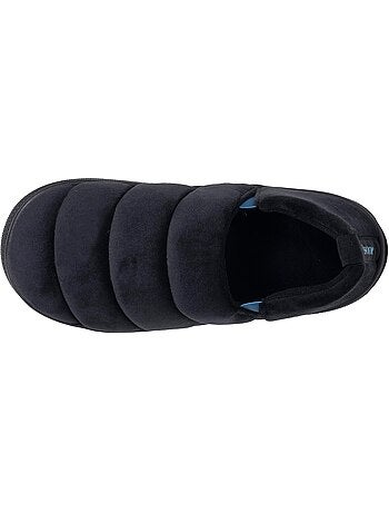 Pantofole mules microvelluto, suola bloup extra comfort uomo isotoner