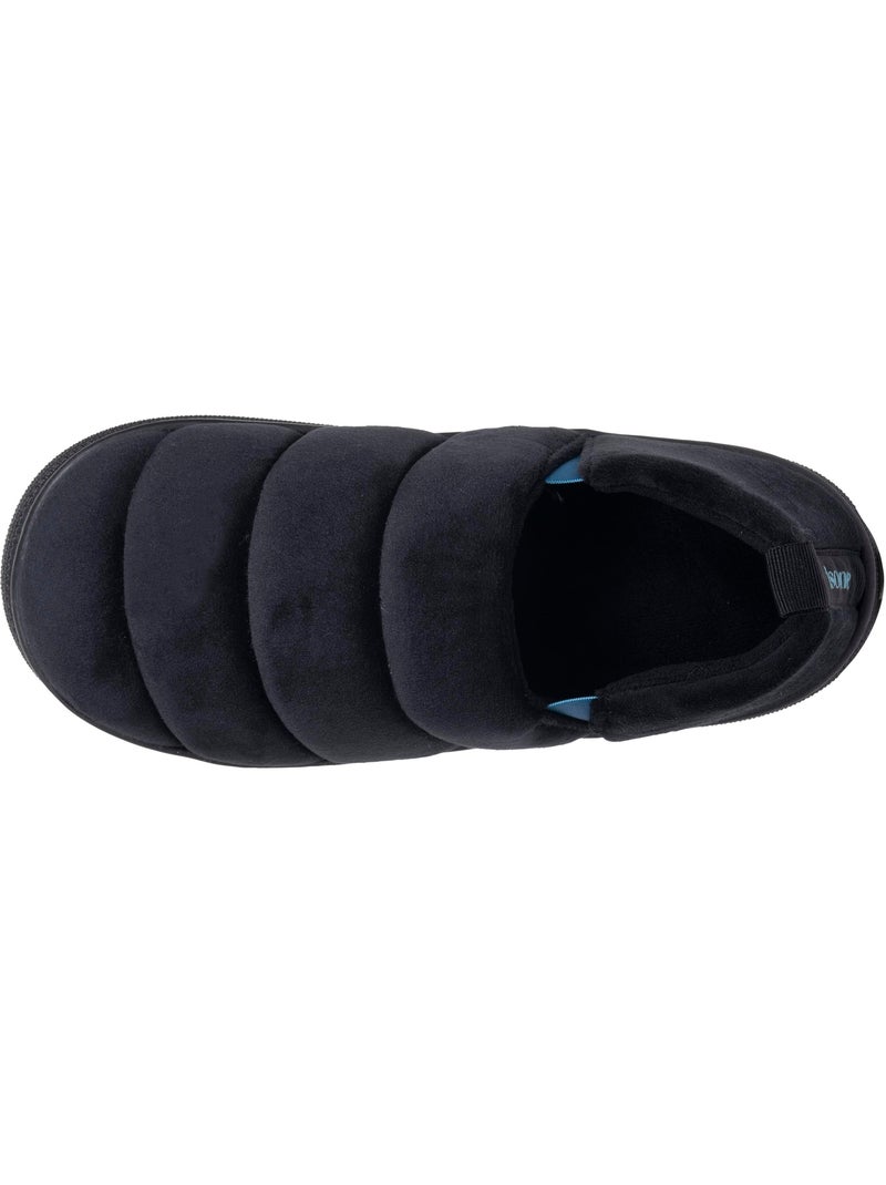 Pantofole mules microvelluto, suola bloup extra comfort uomo isotoner Nero - Kiabi