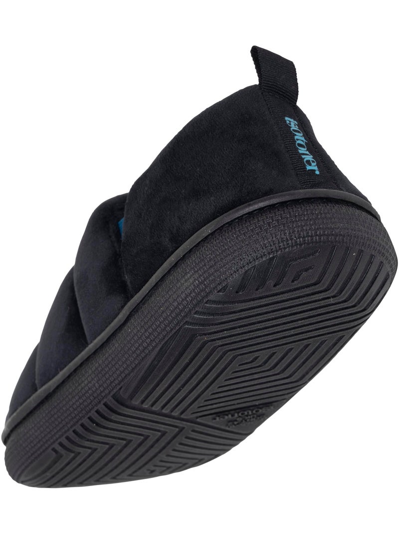 Pantofole mules microvelluto, suola bloup extra comfort uomo isotoner Nero - Kiabi
