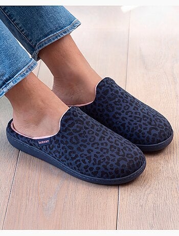 Pantofole mules microvelluto, suola ergonomica, schiuma donna isotoner
