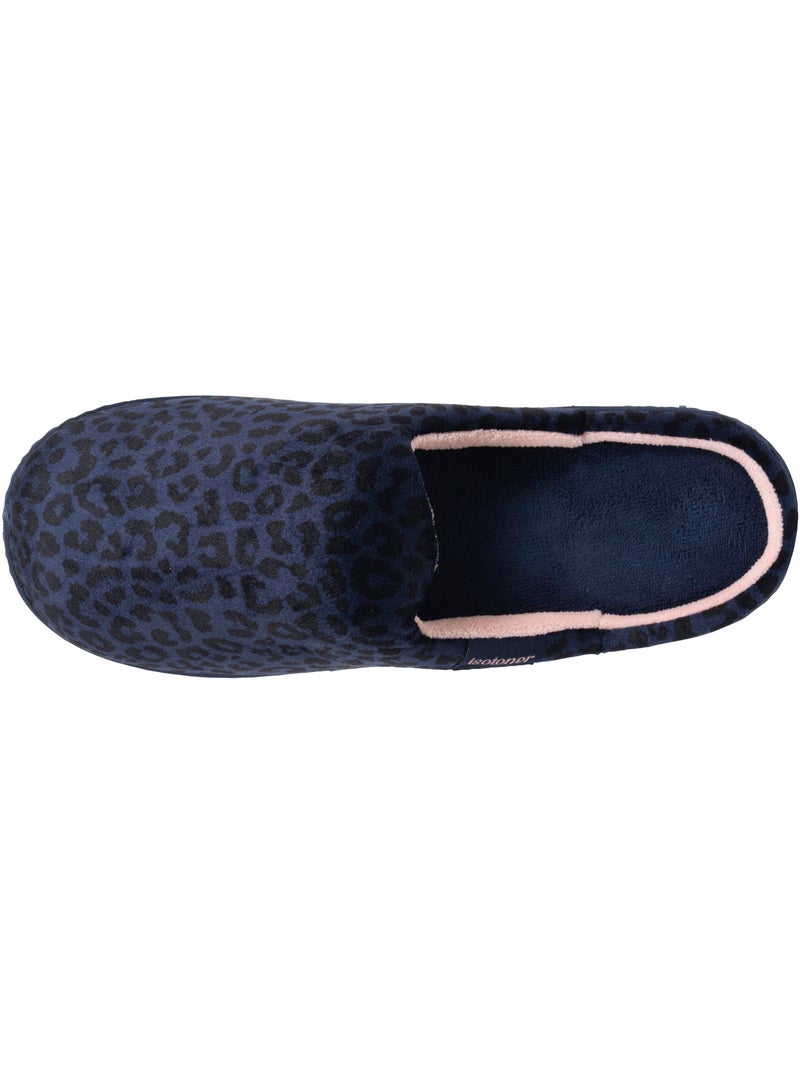 Pantofole mules microvelluto, suola ergonomica, schiuma donna isotoner Blu marino - Kiabi