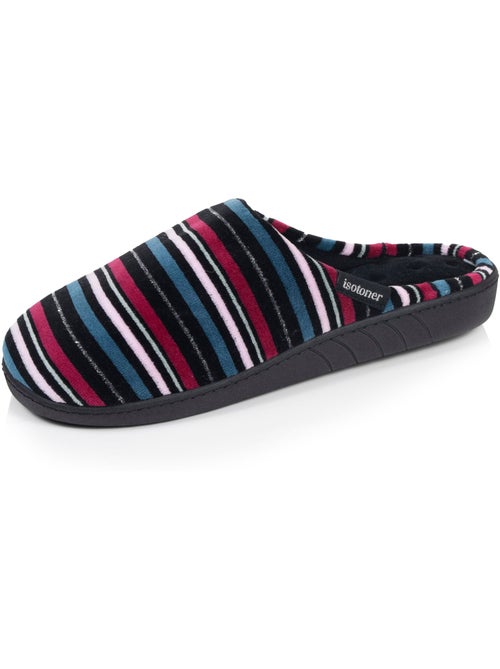 Pantofole mules microvelluto, suola ergonomica, schiuma donna isotoner - Kiabi