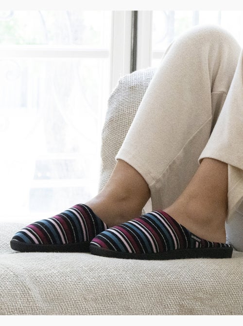 Pantofole mules microvelluto, suola ergonomica, schiuma donna isotoner - Kiabi