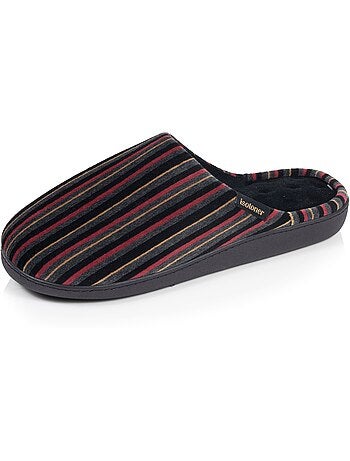 Pantofole mules microvelluto ultra morbido, suola uomo isotoner
