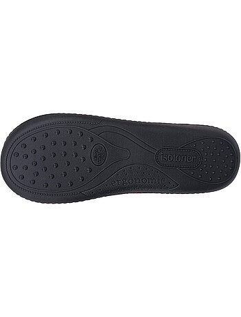 Pantofole mules microvelluto ultra morbido, suola uomo isotoner