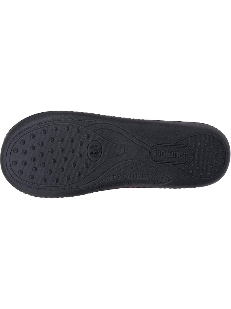 Pantofole mules microvelluto ultra morbido, suola uomo isotoner Bianco Bordeaux - Kiabi