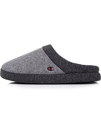 Pantofole mules morbida felpa melange, comode pantofole uomo Champion