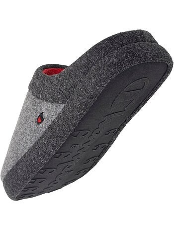 Pantofole mules morbida felpa melange, comode pantofole uomo Champion