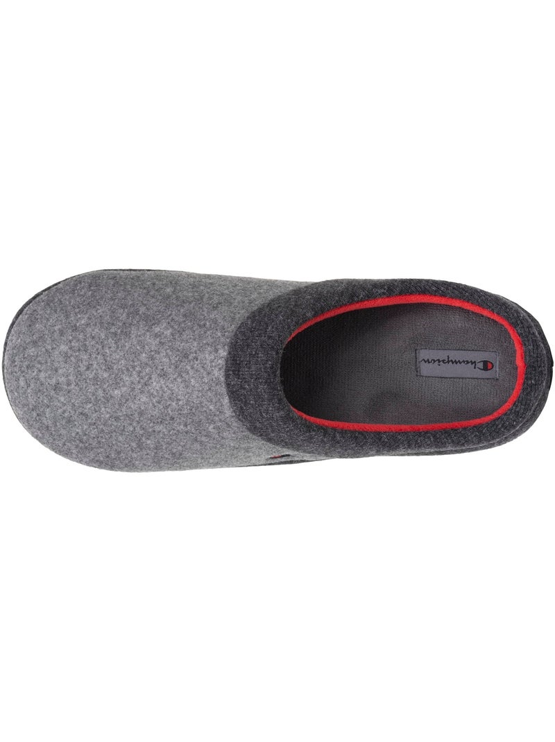 Pantofole mules morbida felpa melange, comode pantofole uomo Champion Grigio melangiato - Kiabi