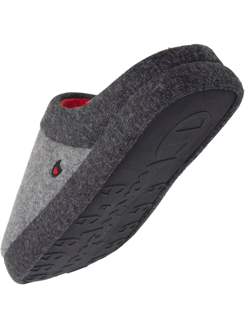Pantofole mules morbida felpa melange, comode pantofole uomo Champion Grigio melangiato - Kiabi