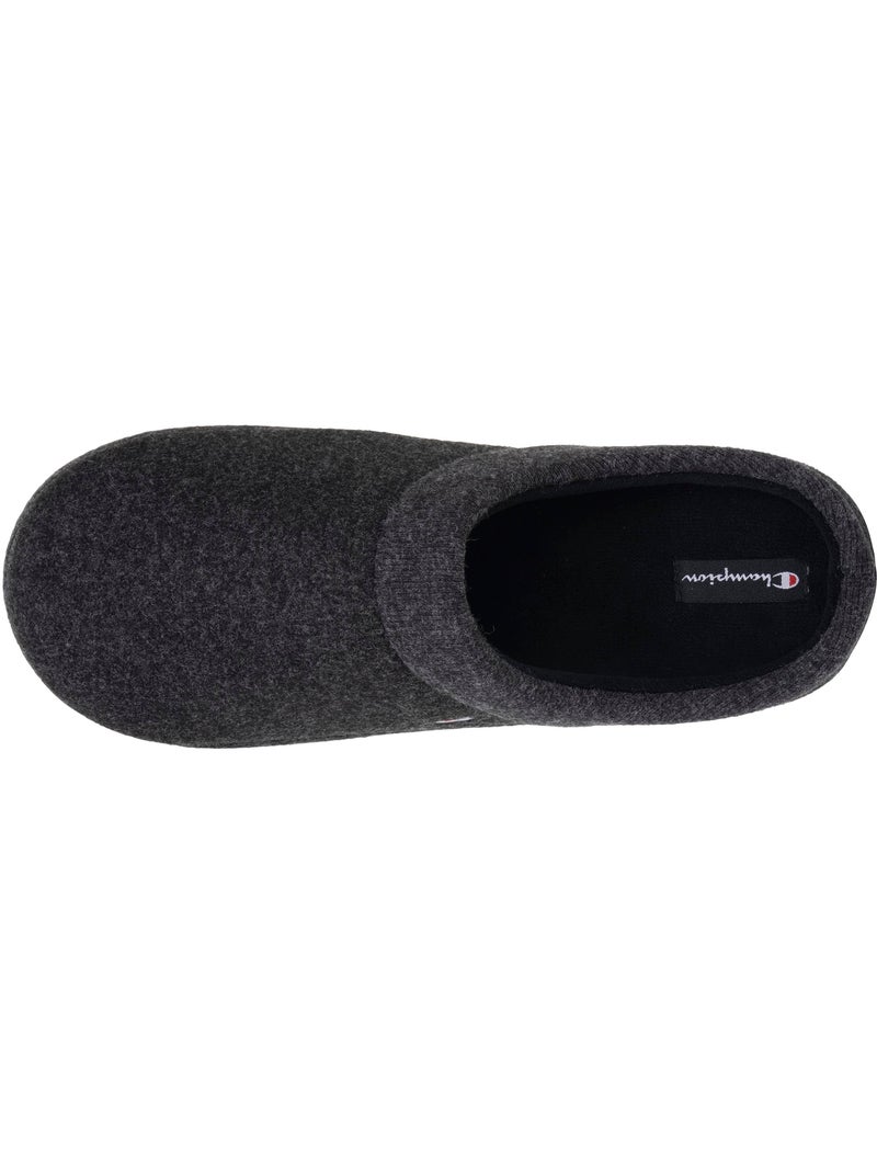 Pantofole mules morbida felpa melange, comode pantofole uomo Champion Nero - Kiabi