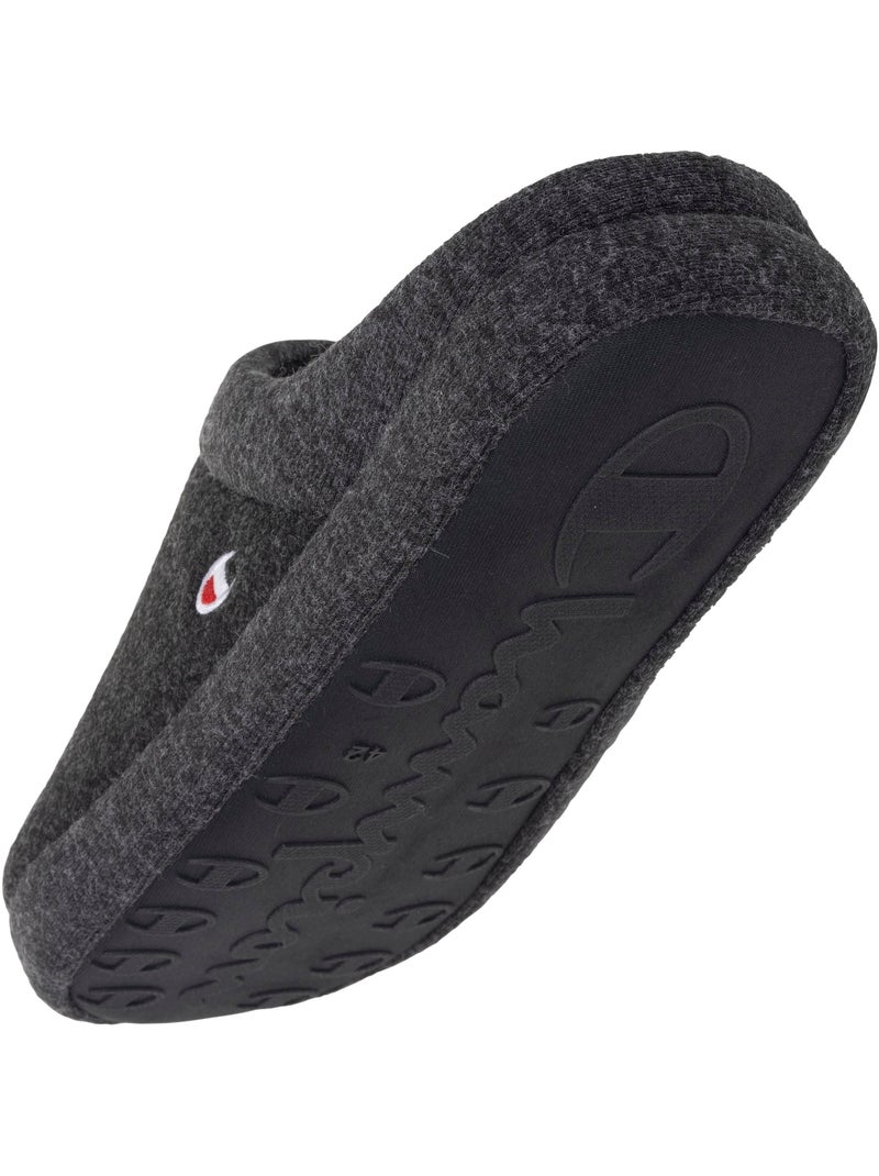 Pantofole mules morbida felpa melange, comode pantofole uomo Champion Nero - Kiabi