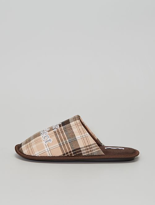 Pantofole mules 'Mr. Perfect' - nero - Kiabi - 8.00€