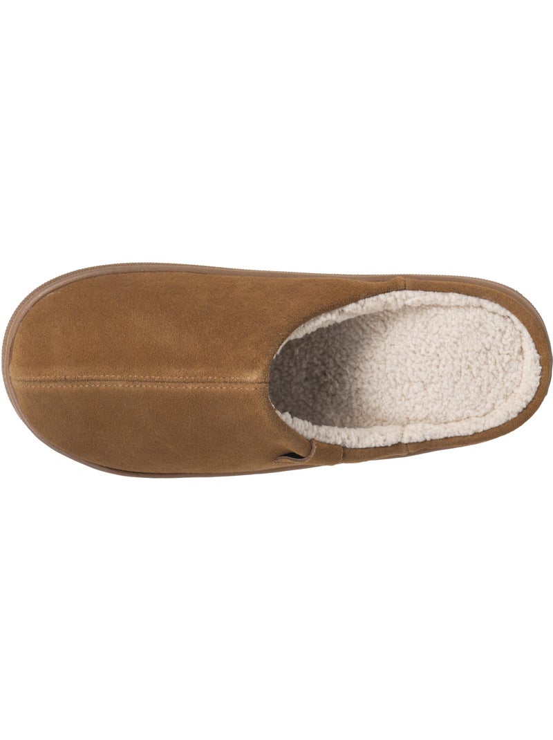 Pantofole mules pelle extra comfort uomo isotoner Cammello - Kiabi