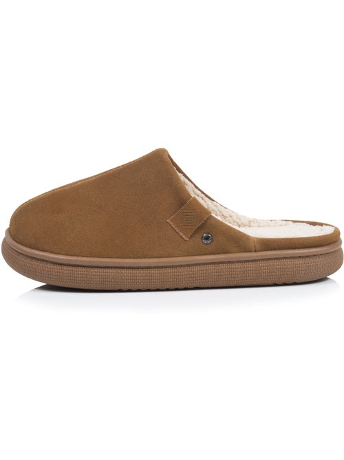 Pantofole mules pelle extra comfort uomo isotoner - Kiabi Pantofole mules pelle extra comfort uomo isotoner - Kiabi
