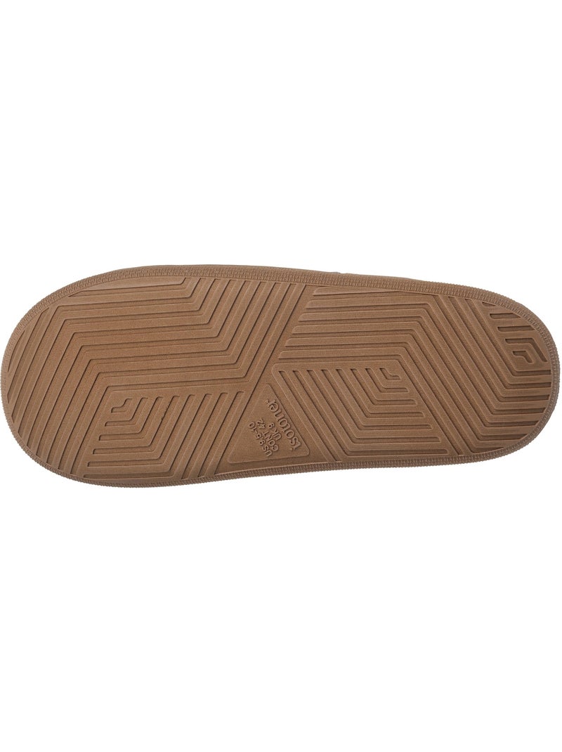 Pantofole mules pelle extra comfort uomo isotoner Cammello - Kiabi