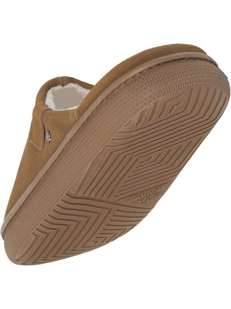Pantofole mules pelle extra comfort uomo isotoner Cammello - Kiabi