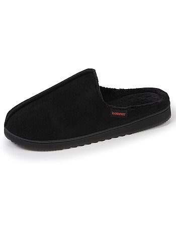 Pantofole mules pelle scamosciata, confortevole uomo isotoner