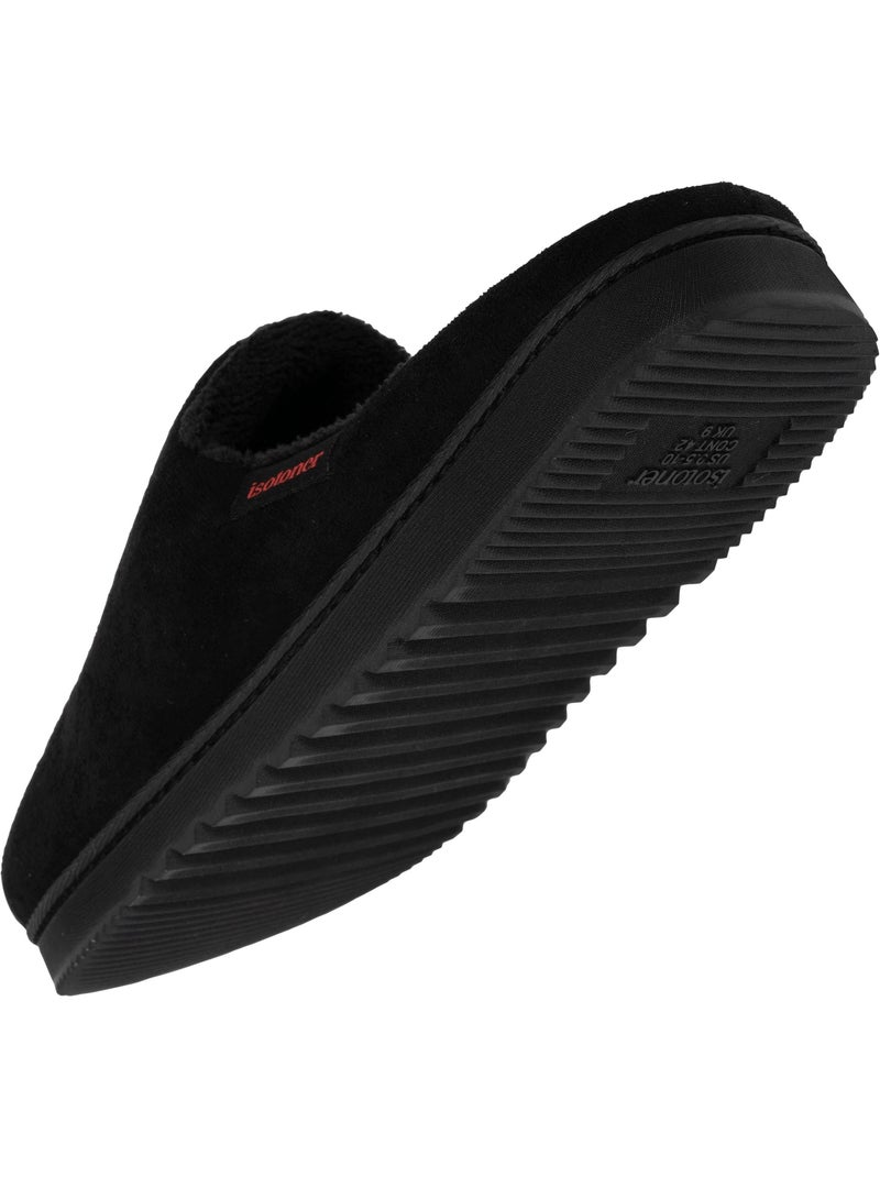 Pantofole mules pelle scamosciata, confortevole uomo isotoner Nero - Kiabi