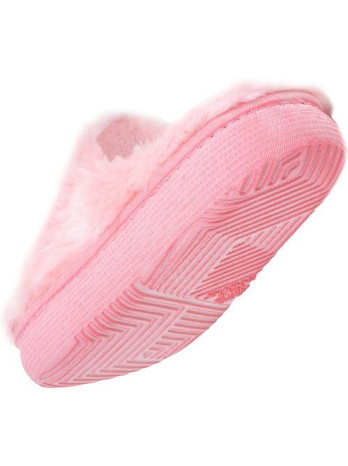 Pantofole mules pelle sintetica, suola Bloup, comfort bambina Isotoner - Kiabi