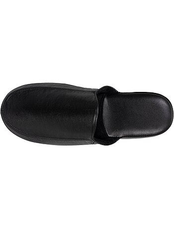 Pantofole mules pelle ultra confortevole e leggera uomo isotoner