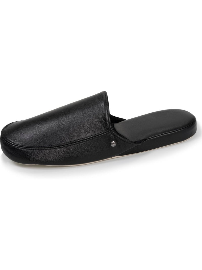 Pantofole mules pelle ultra confortevole e leggera uomo isotoner Nero - Kiabi