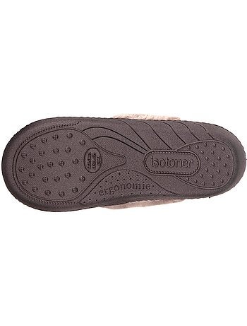 Pantofole mules Pelliccia iridescente e imitazione bambina Isotoner