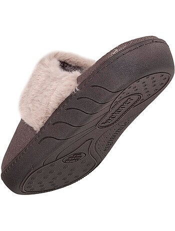 Pantofole mules Pelliccia iridescente e imitazione bambina Isotoner