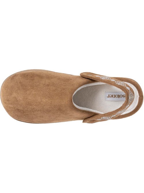 Pantofole mules Piattaforma di 3,5 cm in pelle donna Isotoner - Kiabi