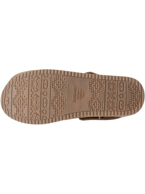 Pantofole mules Piattaforma di 3,5 cm in pelle donna Isotoner - Kiabi