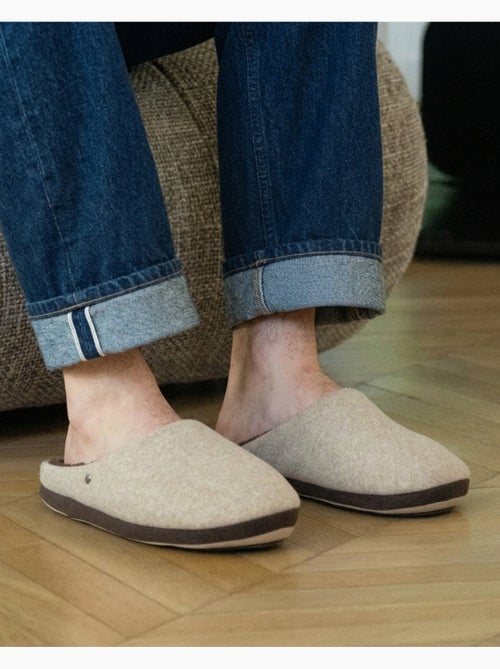 Pantofole mules pile, caldo, suola comfort uomo - Kiabi
