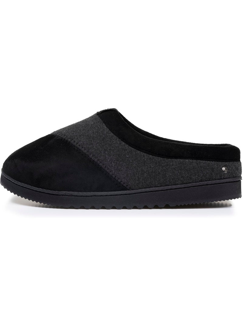 Pantofole mules pile, caldo, suola comfort uomo Grigio grigio - Kiabi