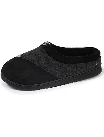 Pantofole mules pile, caldo, suola comfort uomo isotoner