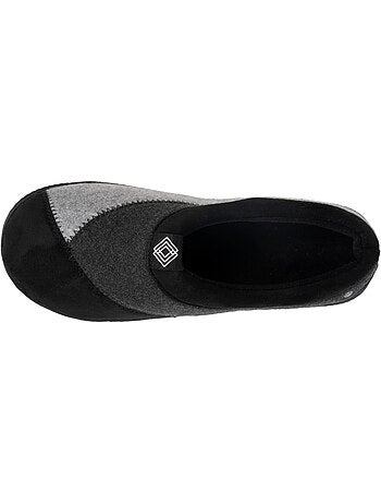 Pantofole mules pile, caldo, suola comfort uomo isotoner