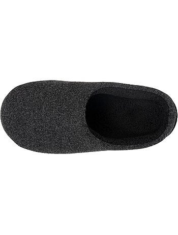 Pantofole mules pile, caldo, suola comfort uomo isotoner