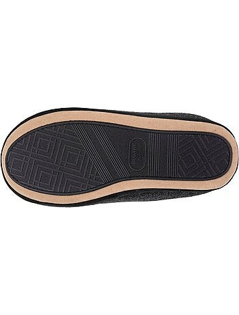 Pantofole mules pile, caldo, suola comfort uomo isotoner