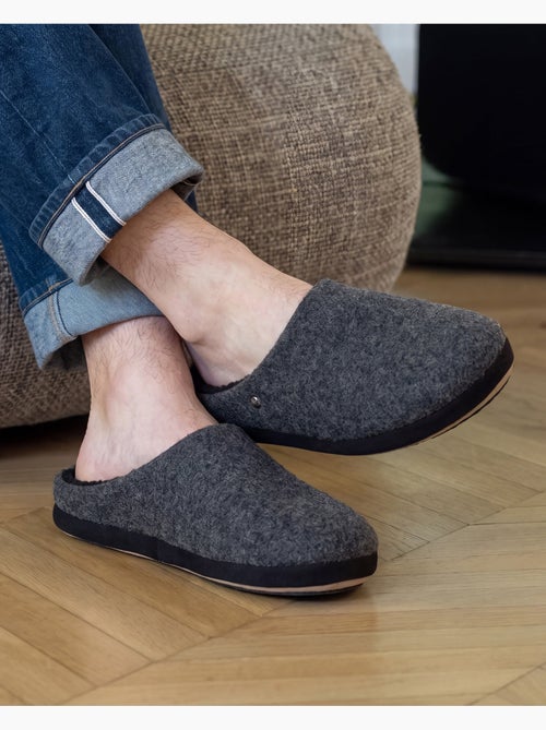 Pantofole mules pile, caldo, suola comfort uomo isotoner - Kiabi Pantofole mules pile, caldo, suola comfort uomo isotoner - Kiabi