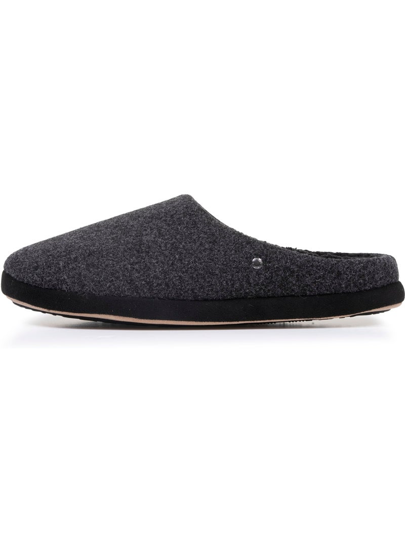 Pantofole mules pile, caldo, suola comfort uomo isotoner Nero - Kiabi