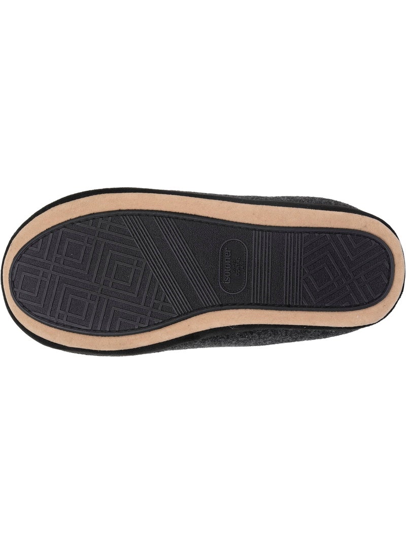 Pantofole mules pile, caldo, suola comfort uomo isotoner Nero - Kiabi