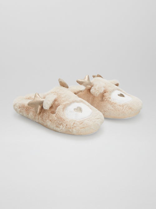 Pantofole mules 'renna' - Kiabi