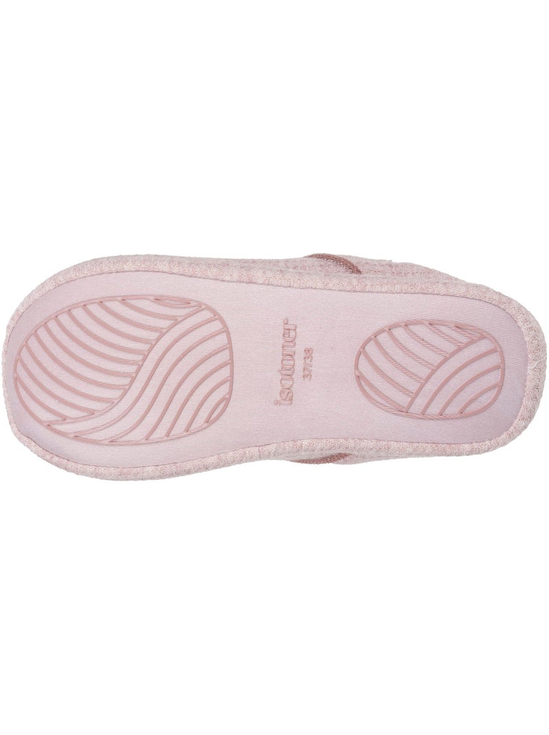 Pantofole mules Rete a nido d'ape, suola in gomma donna Isotoner Rosato - Kiabi