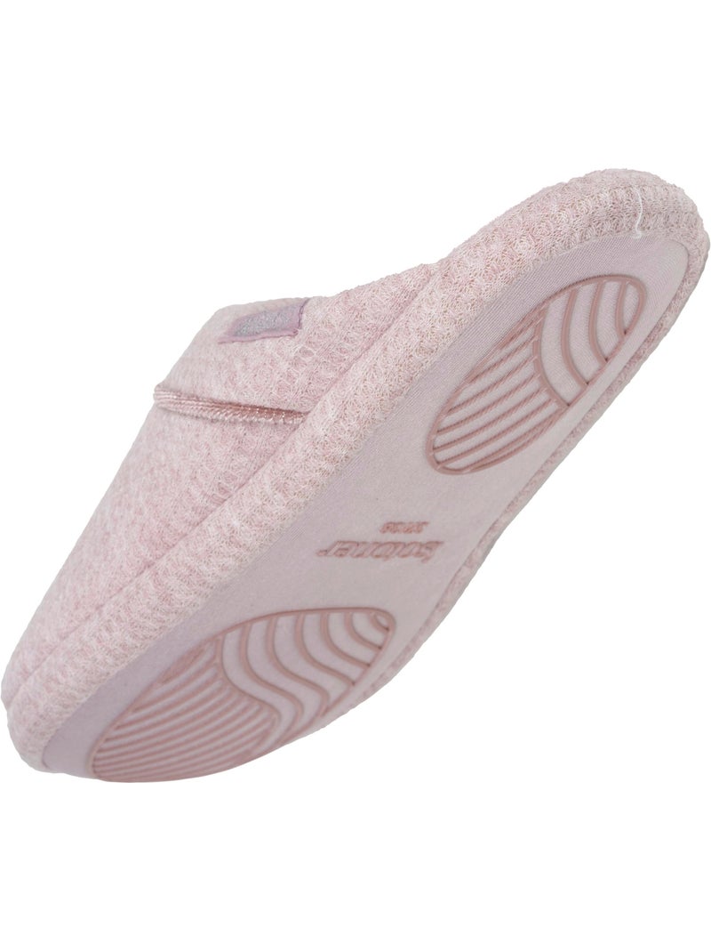 Pantofole mules Rete a nido d'ape, suola in gomma donna Isotoner Rosato - Kiabi
