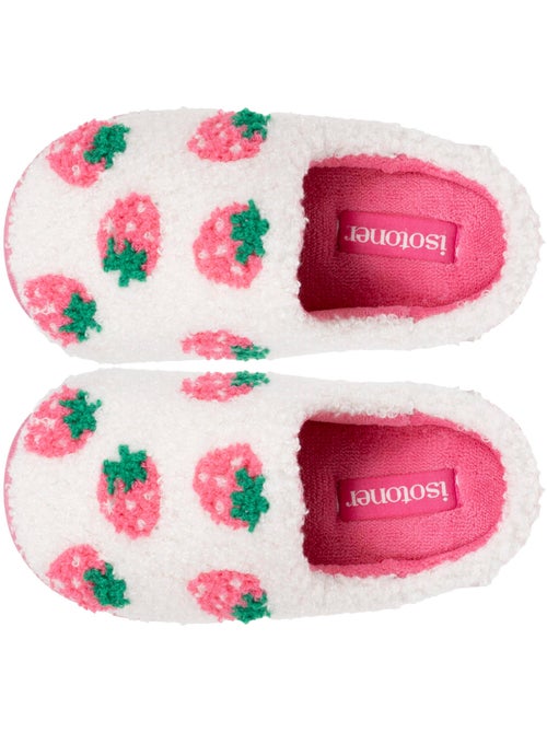 Pantofole mules sherpa alla fragola, suola bloup xtra bambina isotoner - Kiabi Pantofole mules sherpa alla fragola, suola bloup xtra bambina isotoner - Kiabi