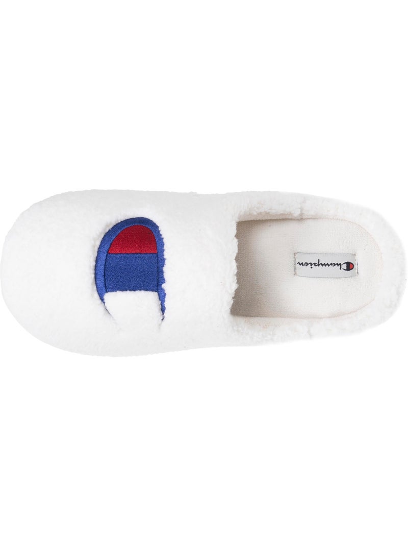 Pantofole mules sherpa elegante e caldo, comodo, donna Champion Avorio - Kiabi