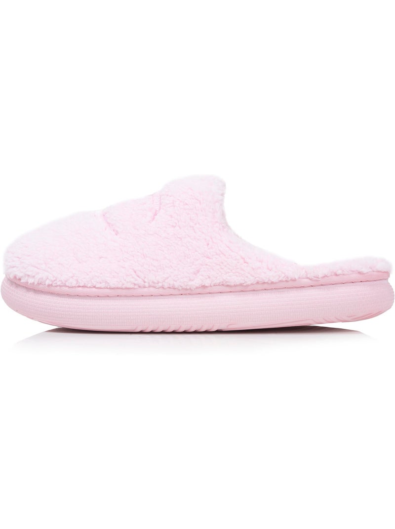 Pantofole mules sherpa elegante e caldo, comodo, donna Champion Rosa pallido - Kiabi