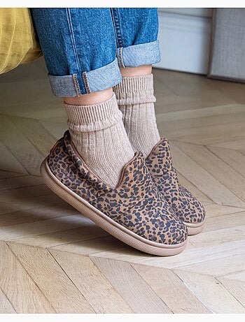 Pantofole mules similpelle, suola bloup, comfort extra donna isotoner