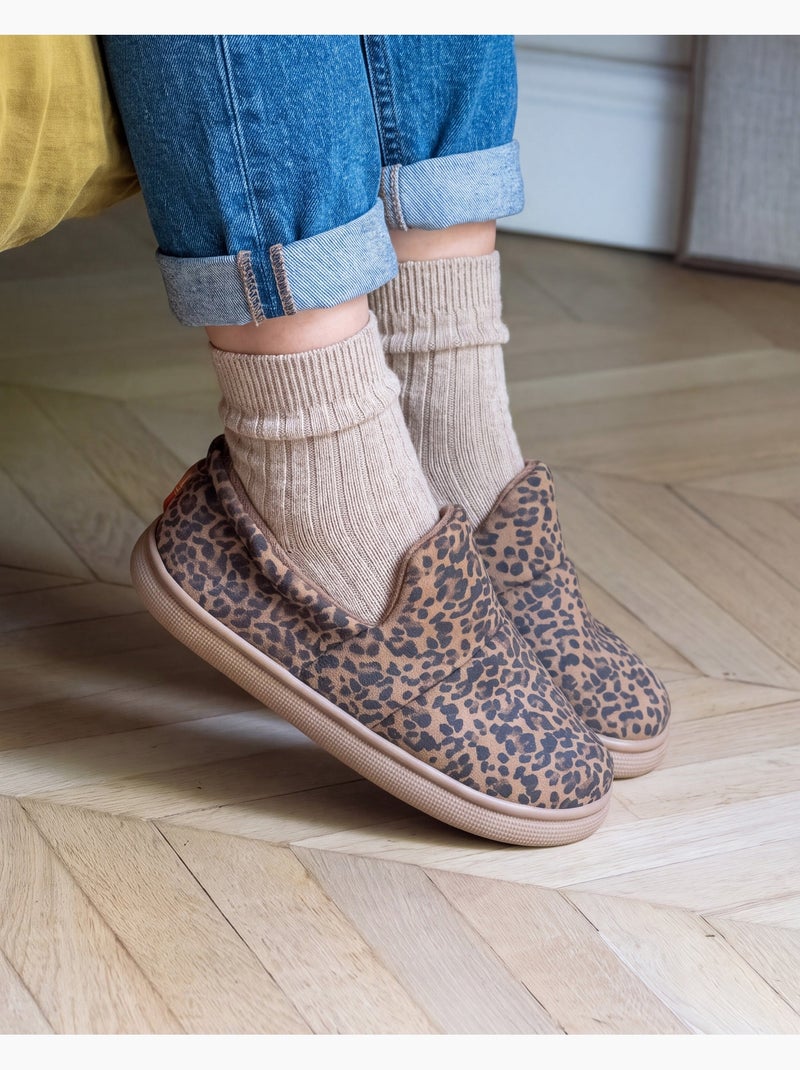 Pantofole mules similpelle, suola bloup, comfort extra donna isotoner Cammello - Kiabi