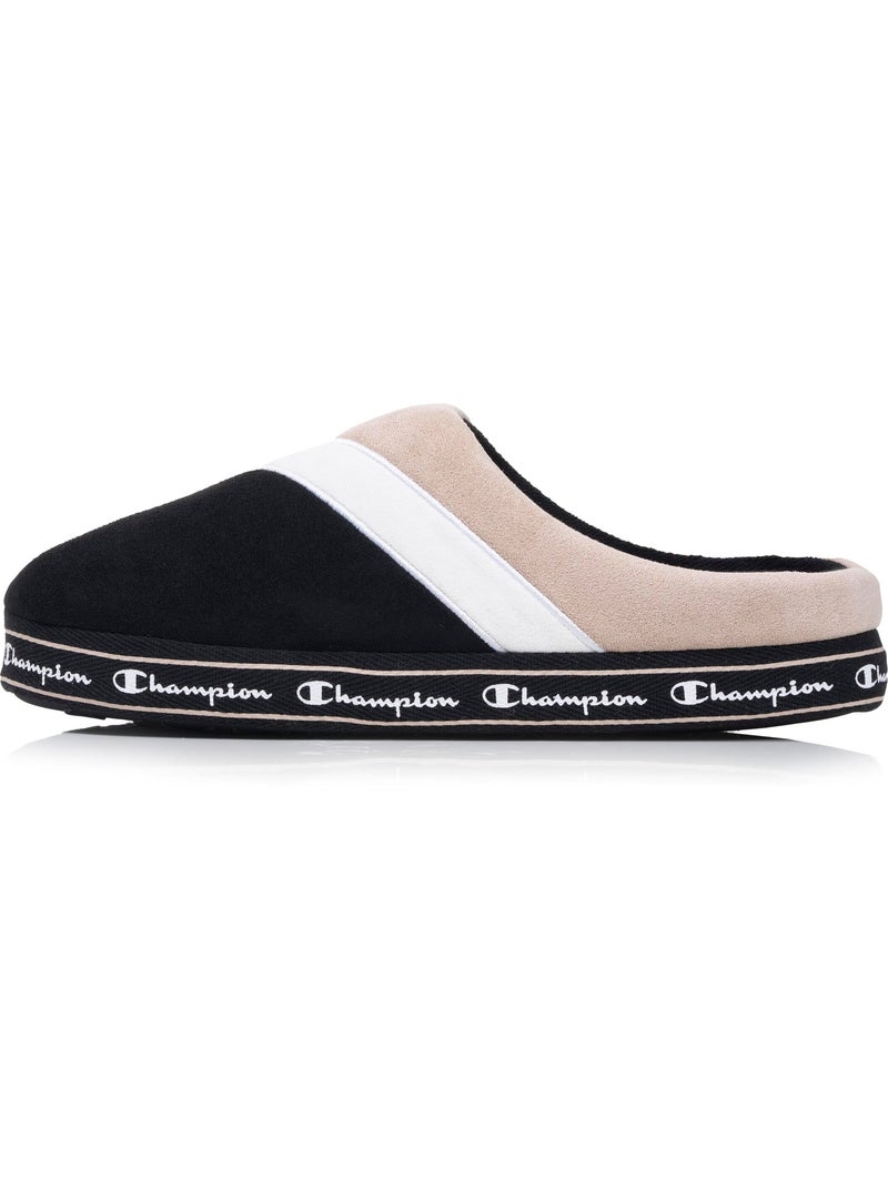 Pantofole mules similpelle ultra confortevole, morbida, uomo Champion Nero Beige Bianco - Kiabi