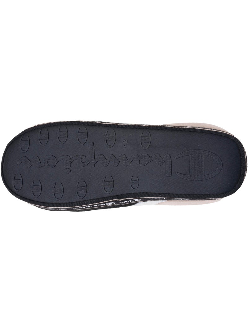 Pantofole mules similpelle ultra confortevole, morbida, uomo Champion Nero Beige Bianco - Kiabi