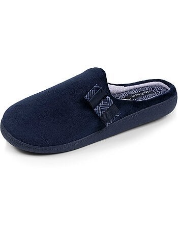 Pantofole mules soletta ergonomica in microvelour con donna Isotoner